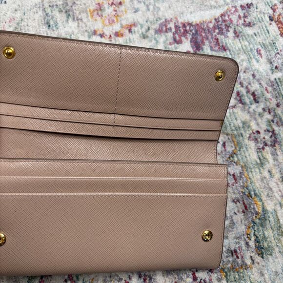 Prada Saffiano Flap Continental Wallet - Picture 8 of 14